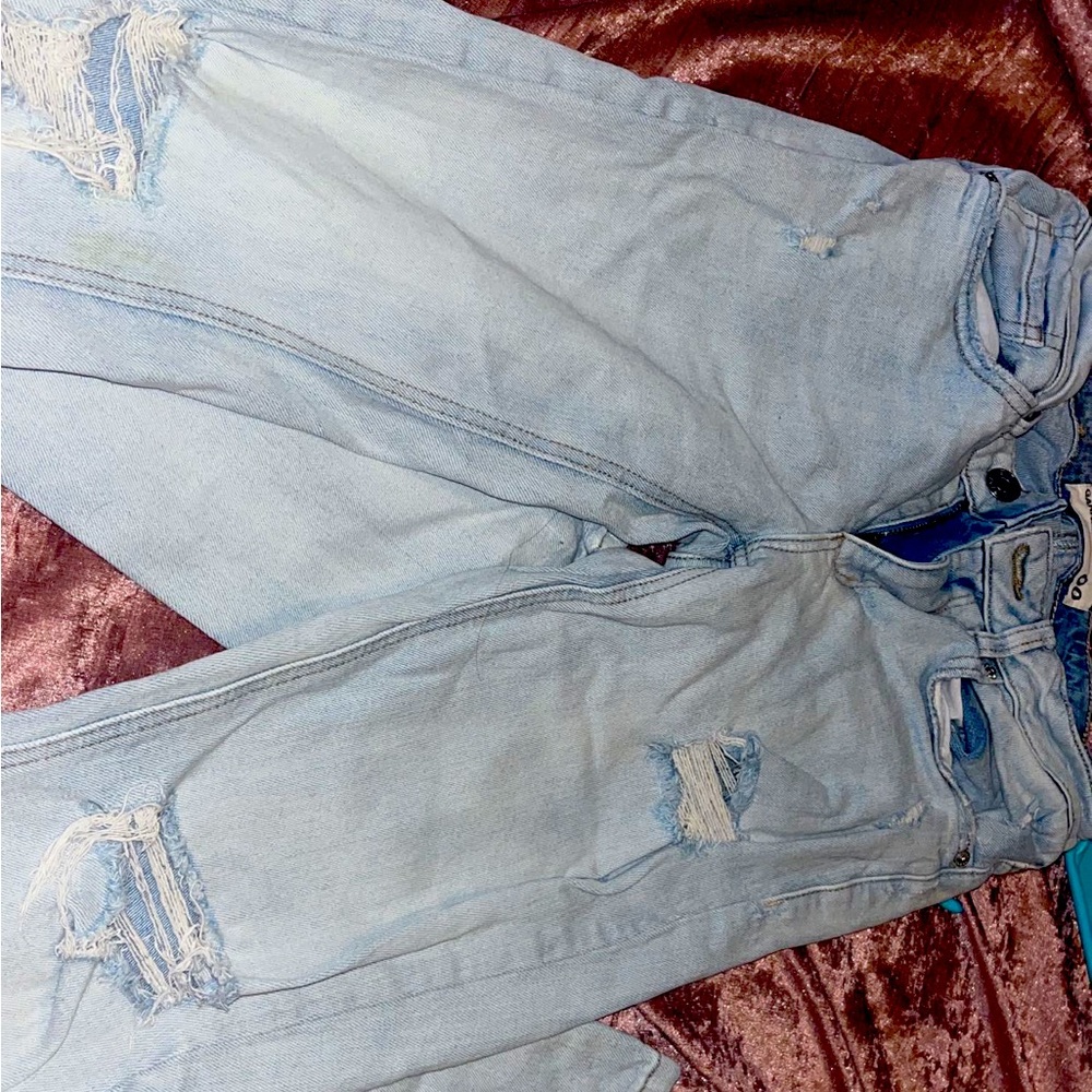 Jeans, mom fit, mid-high rise